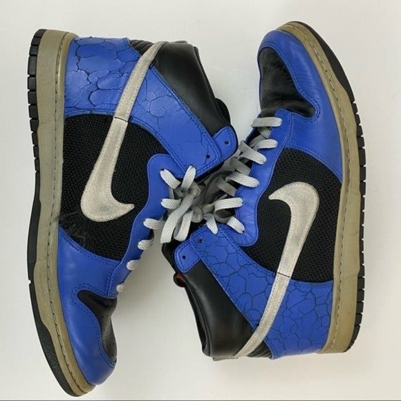 Nike Dunk High Premium Crack Varsity Blue Sneaker Men’s 12 - Picture 5 of 11